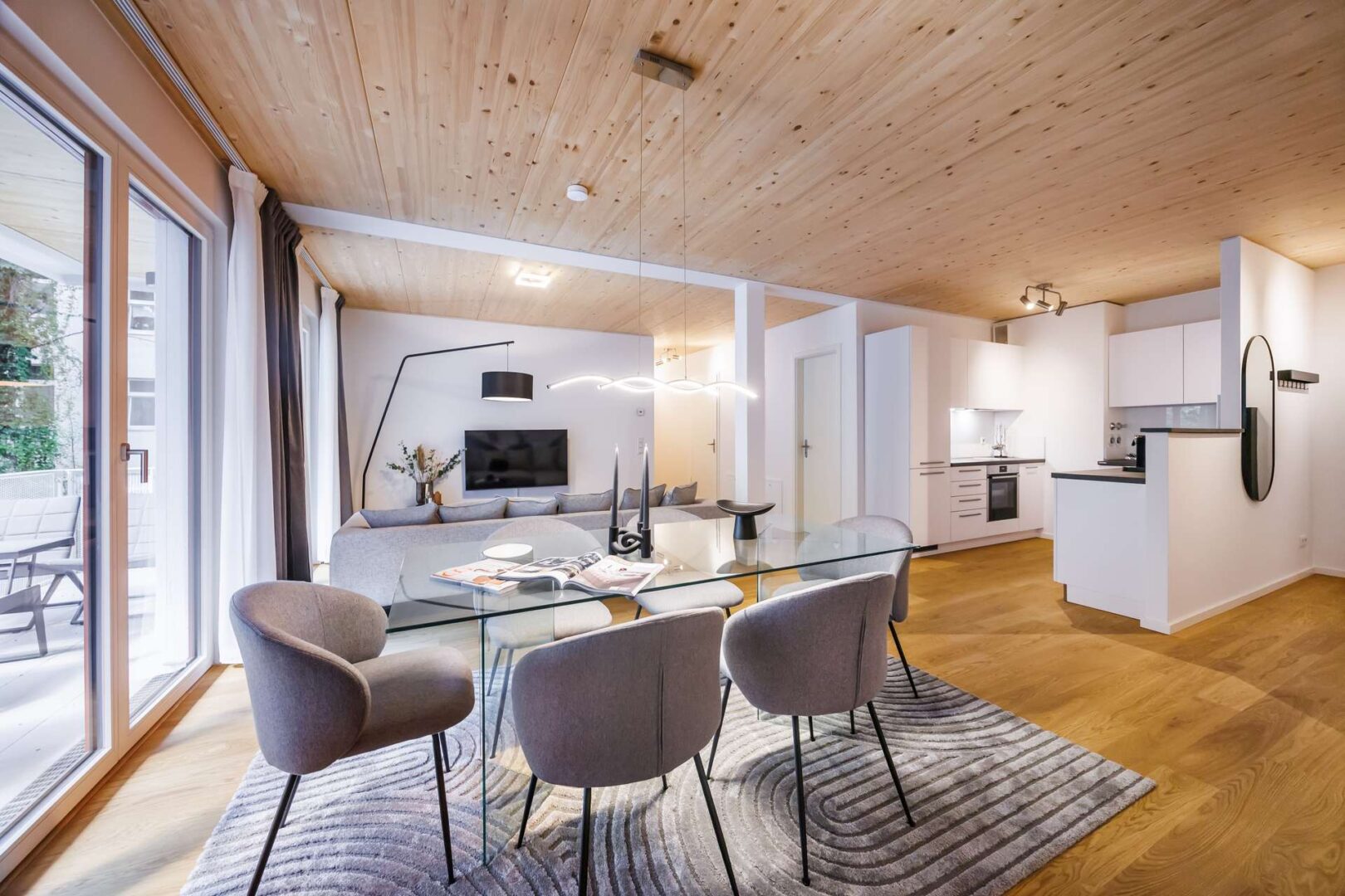 Blick ins Wohnzimmer