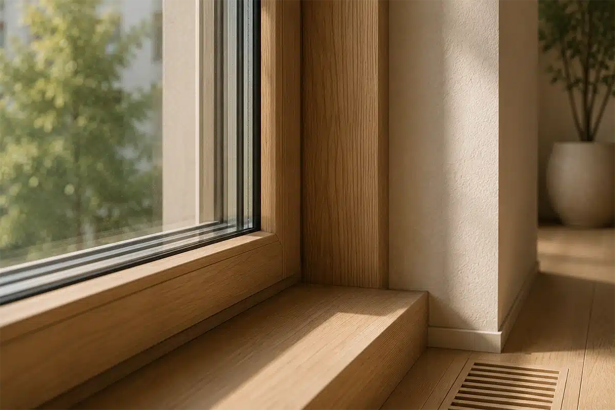 Gebäudetechnik – Effizienzhaus 40, Holzfenster, Aufzug