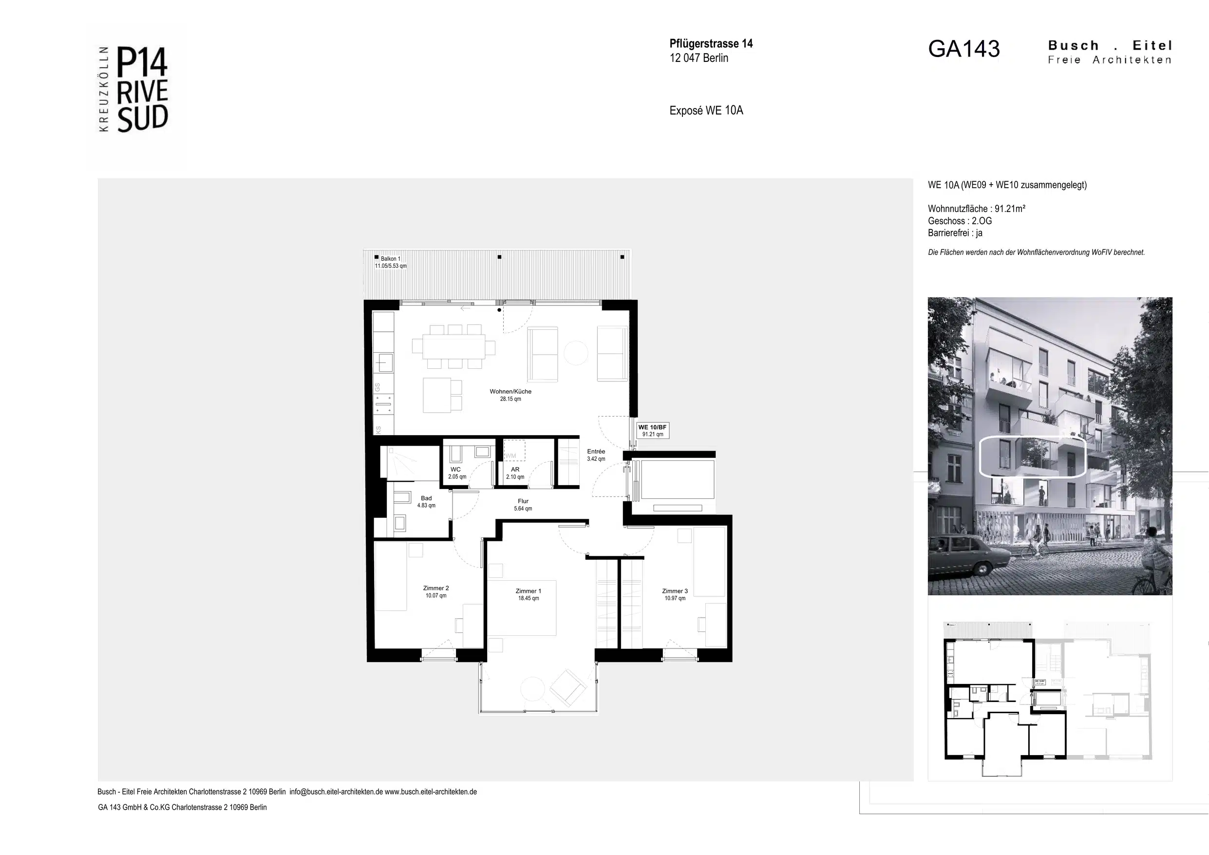 WE 10A – Grundriss (WE 09 + WE 10 zusammengelegt)