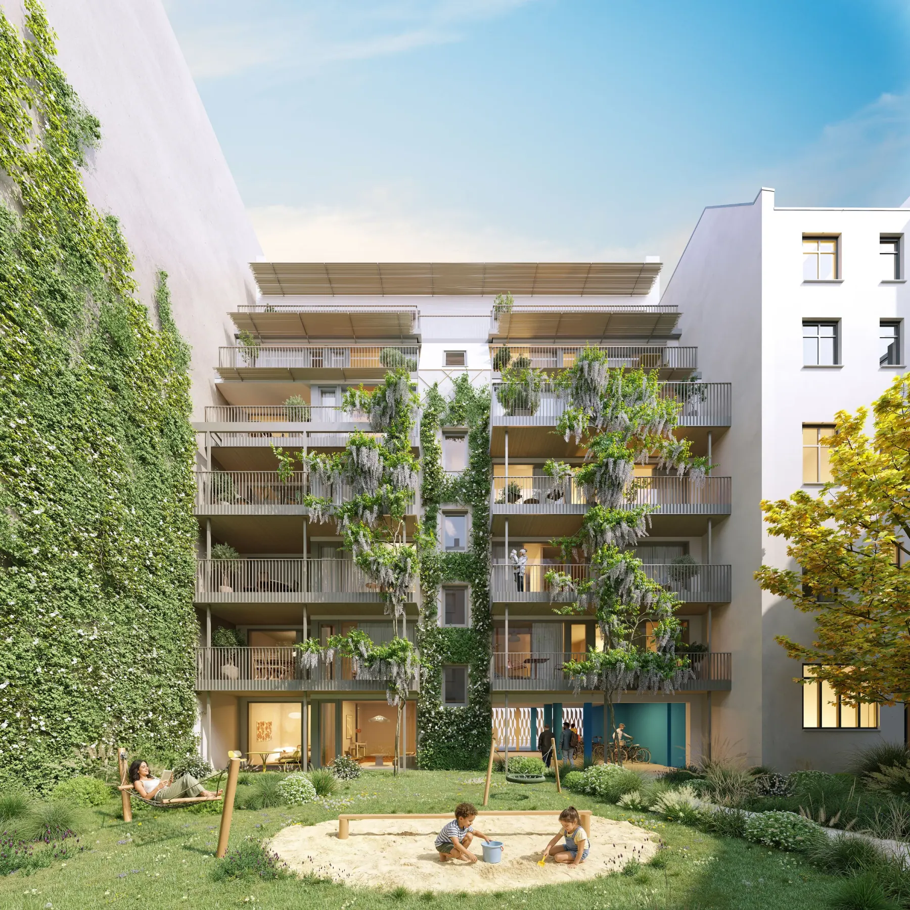 P14 Rive Sud – Außenansicht · Fassade