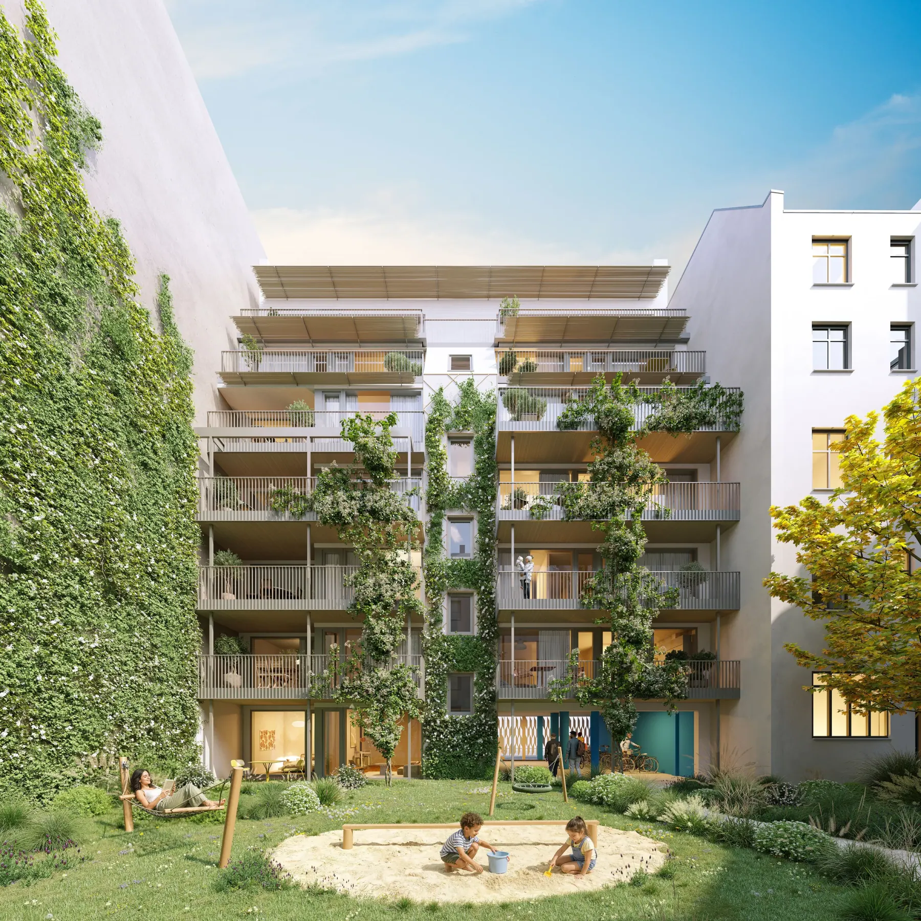 P14 Rive Sud – Außenansicht · Fassade, Ansicht 2