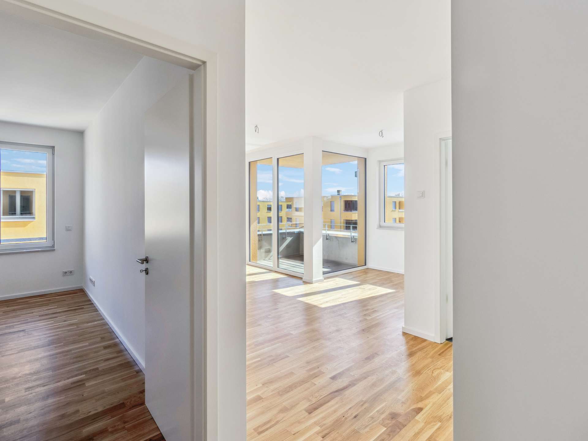 Bezugsfertige 2-Zimmer Neubauwohnung mit ILB-Förderung