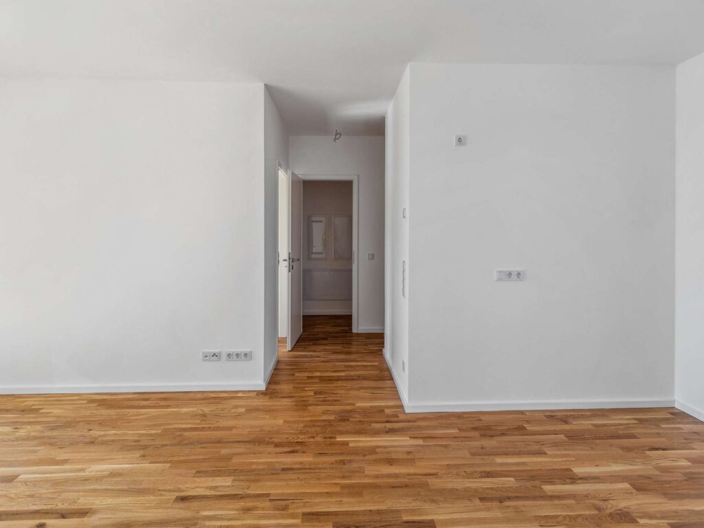 Muster-Whg 24 Küche Blick Ri Abstell