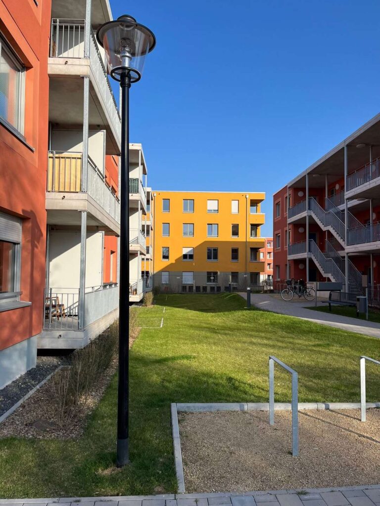 Blick auf Haus 3