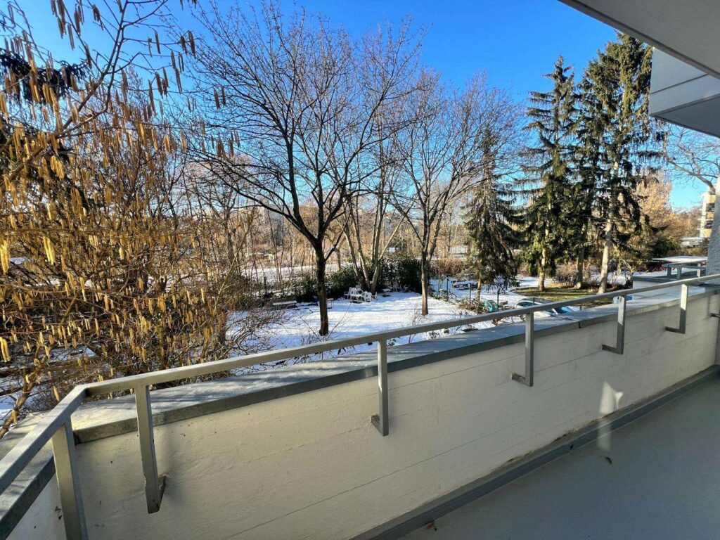 Blick vom Balkon