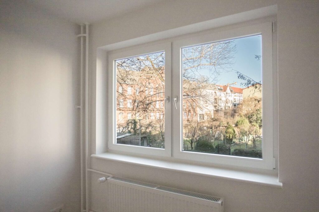 Blick aus dem Schlafzimmer