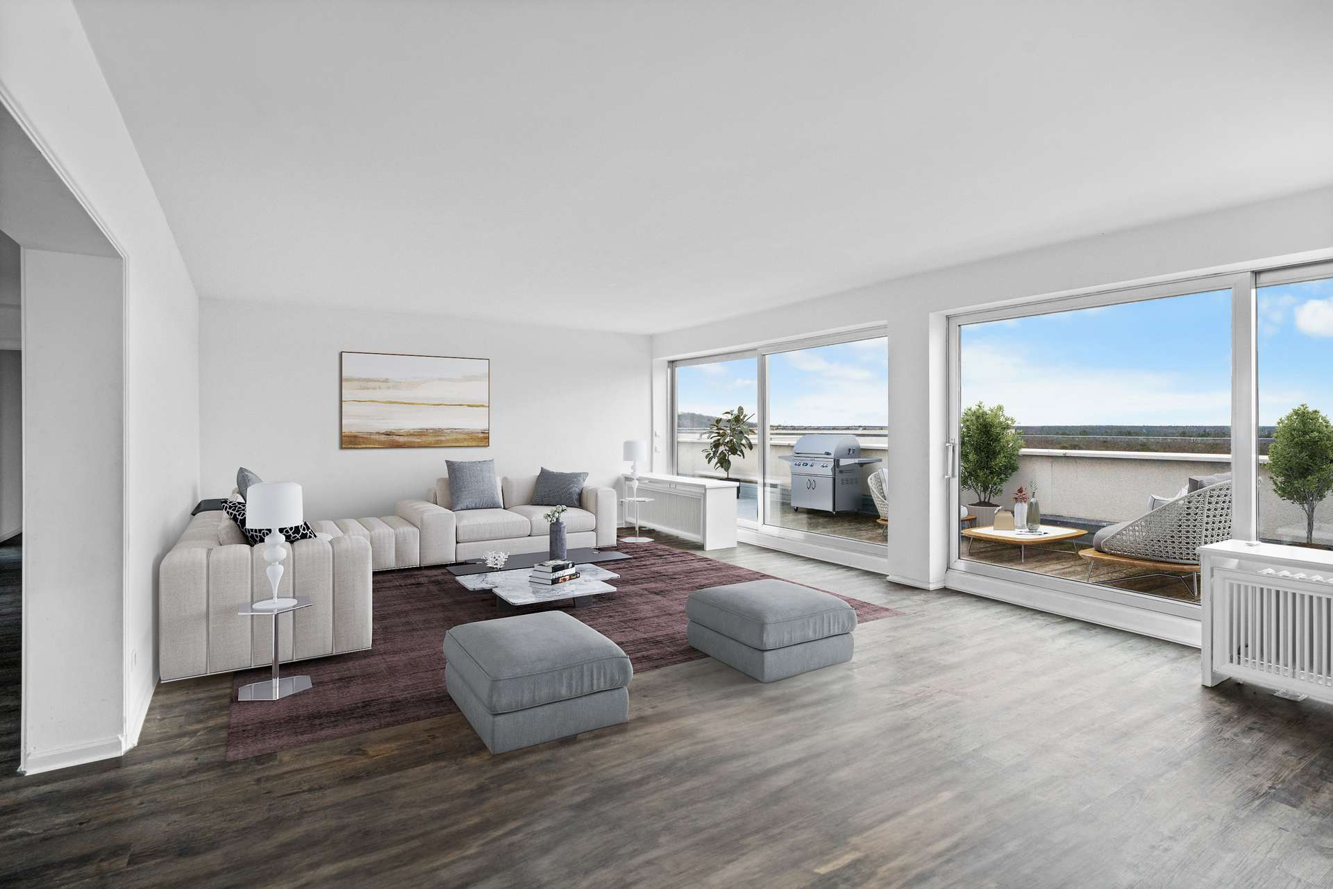 Penthouse für Individualisten in der 10. Etage in Westend – Individueller Ausbau möglich!