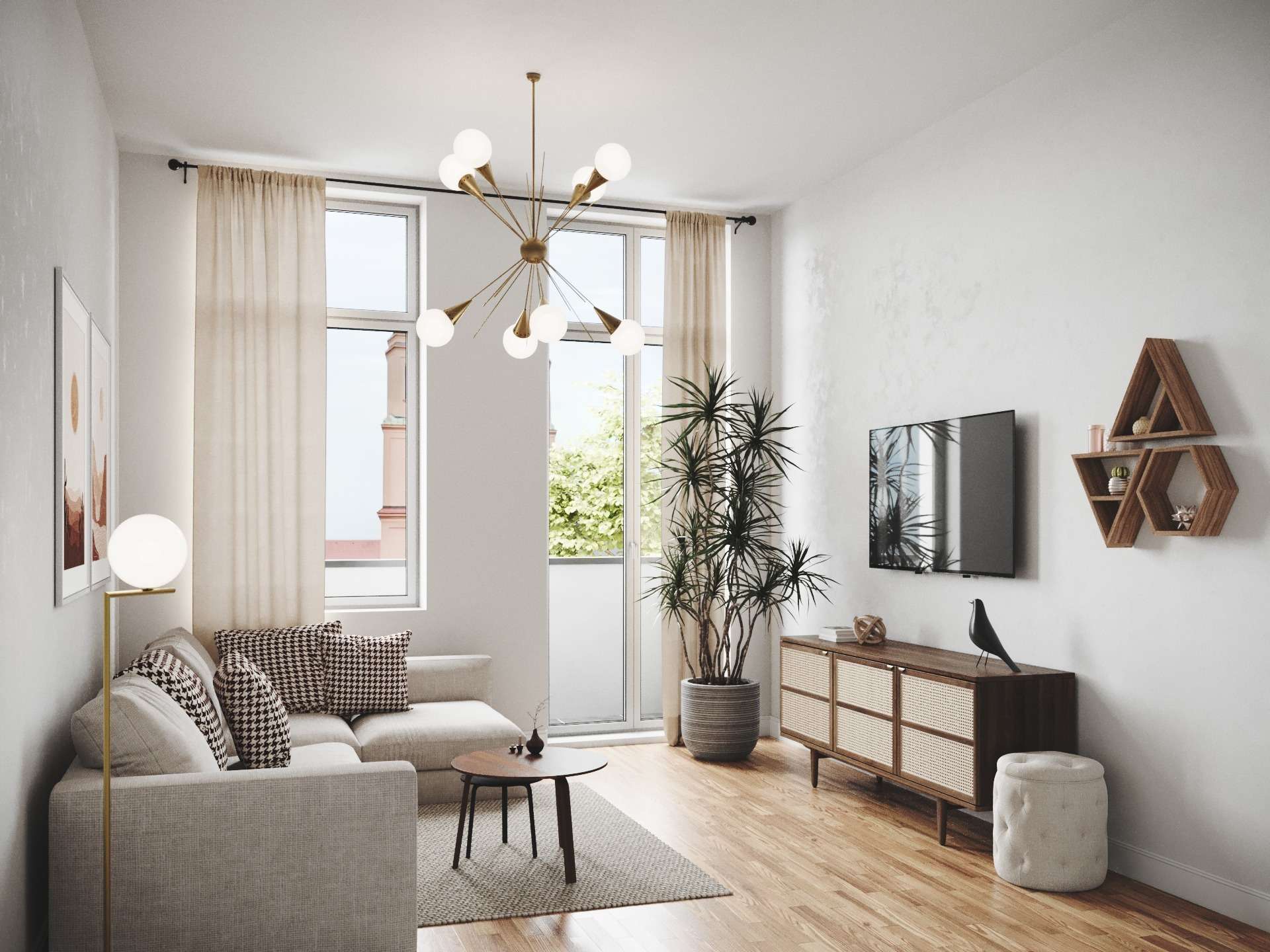 Energetisch sanierter Altbau mit 2 Balkonen